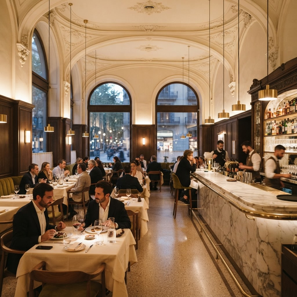 El Mirall, Cocina catalana de autor en Barcelona