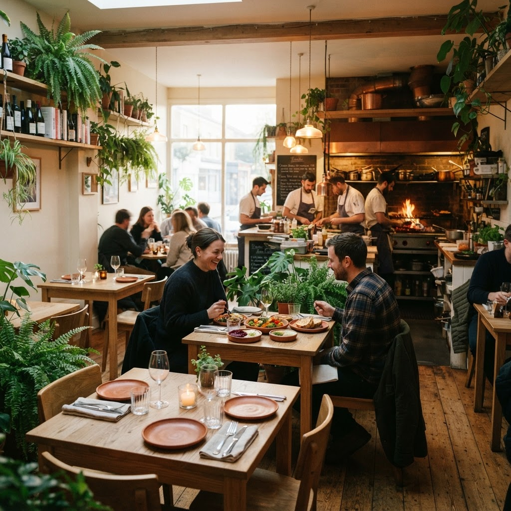 Verd i Brasa, Cocina vegetariana de brasa en Barcelona